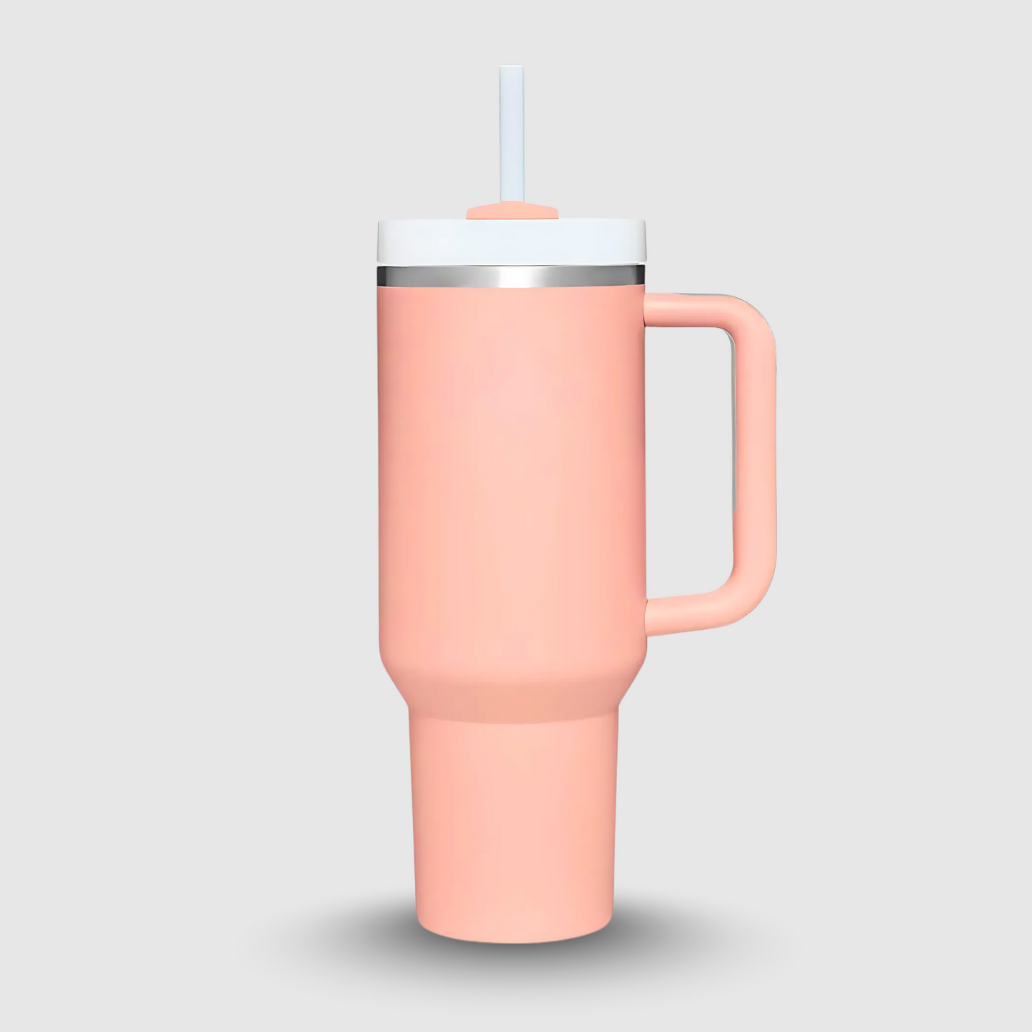 Tumbler with Straw, Handle, Stainless Steel, Insulated - 1200ml