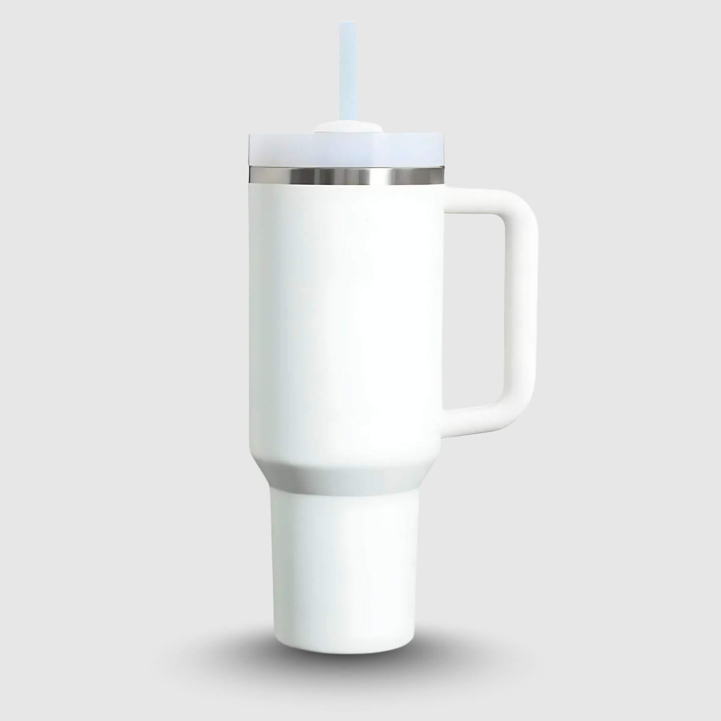 Tumbler with Straw, Handle, Stainless Steel, Insulated - 1200ml