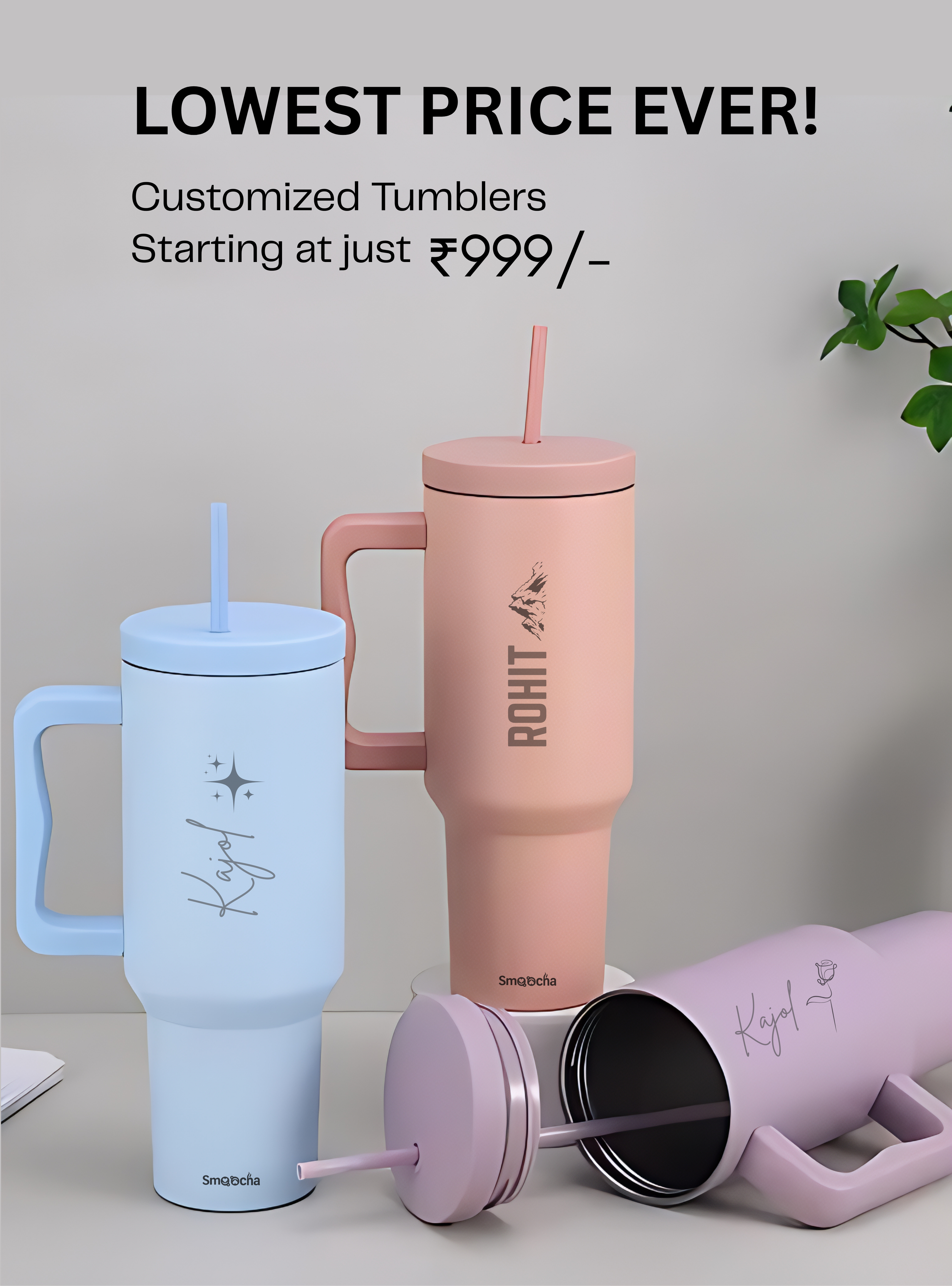 customize tumbler from 999 only