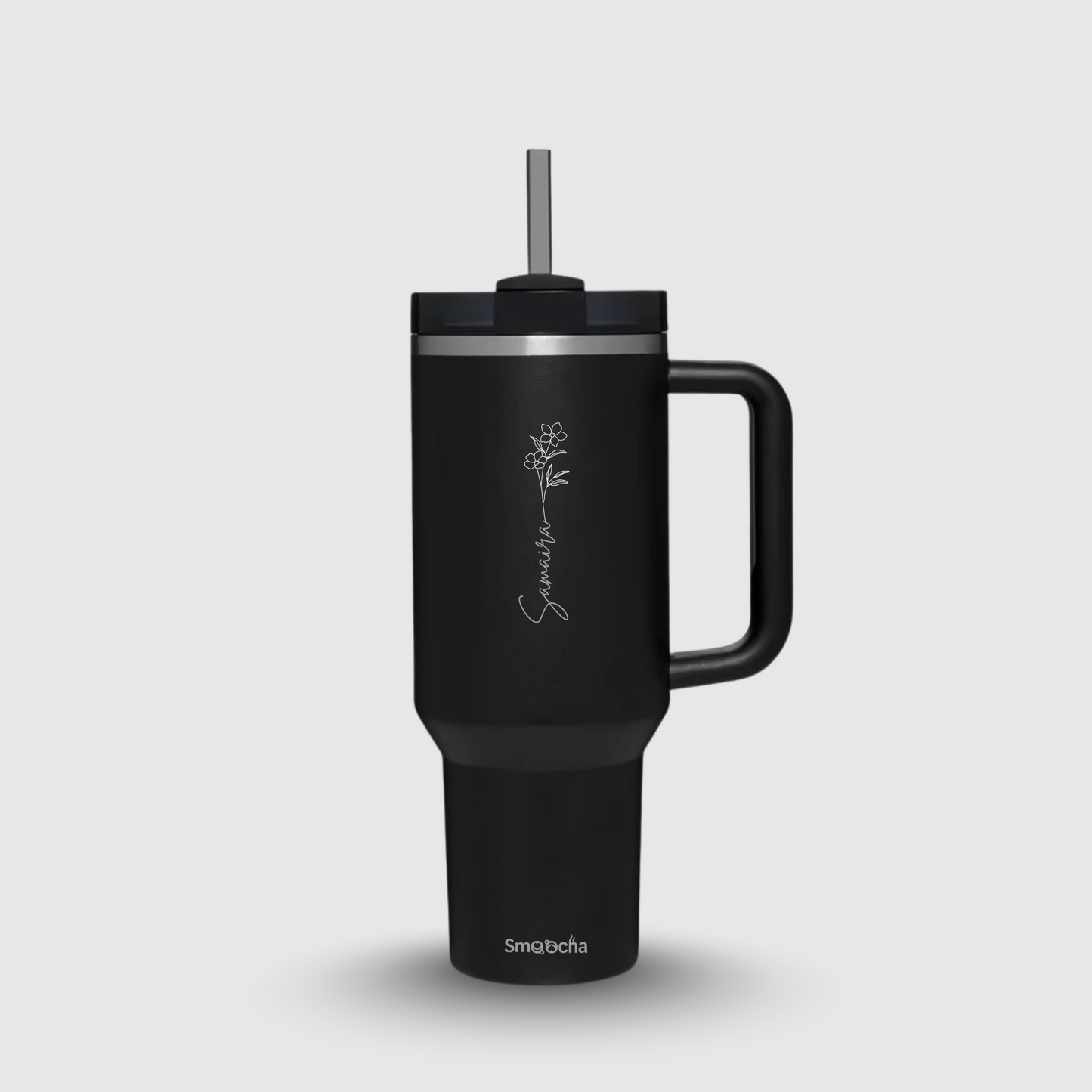 Personalized tumblers with names - 1200ml With Straw and Lid, Stainless Steel, Insulated