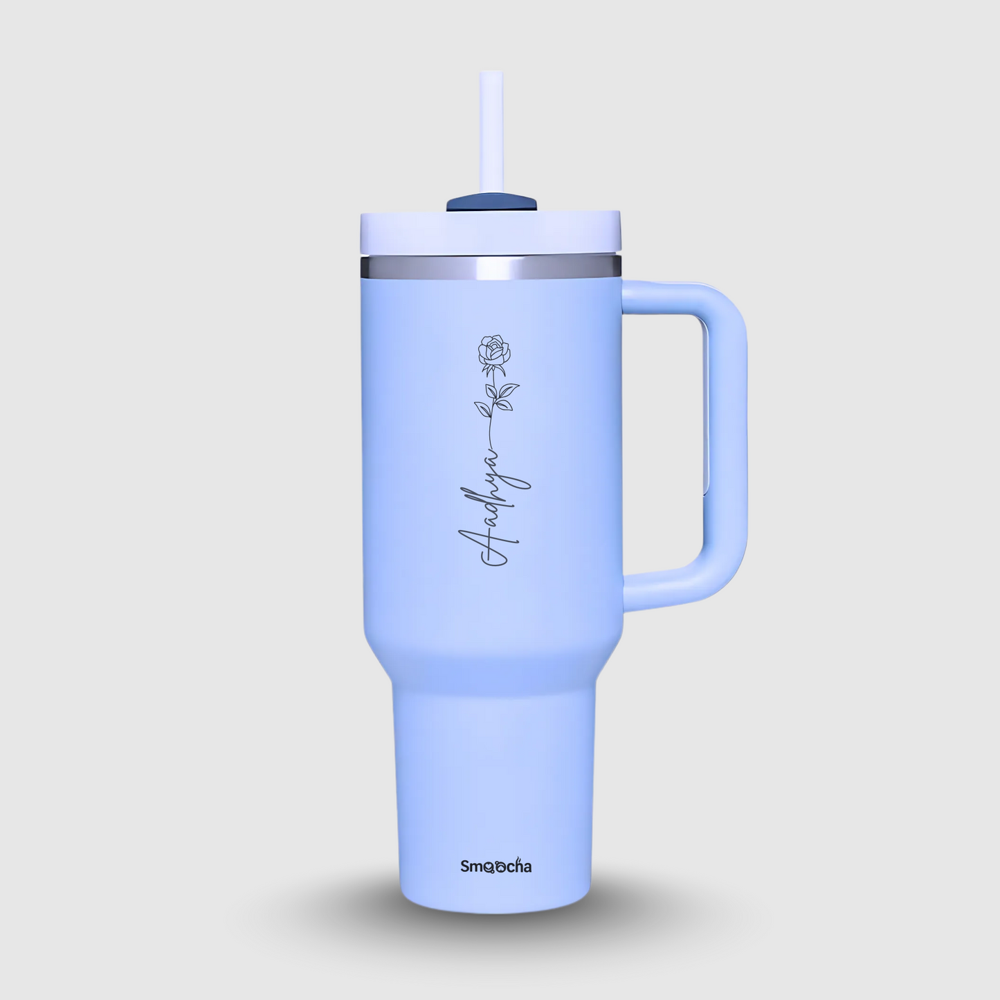 Personalized tumblers with names - 1200ml With Straw and Lid, Stainless Steel, Insulated