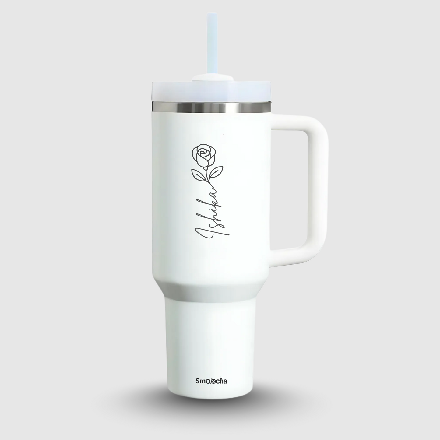 Personalized tumblers with names - 1200ml With Straw and Lid, Stainless Steel, Insulated
