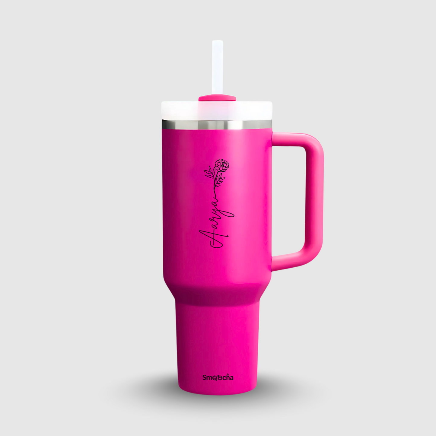 Personalized tumblers with names - 1200ml With Straw and Lid, Stainless Steel, Insulated