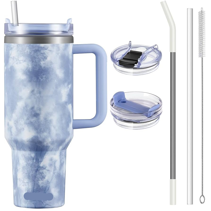 marble design tumbler