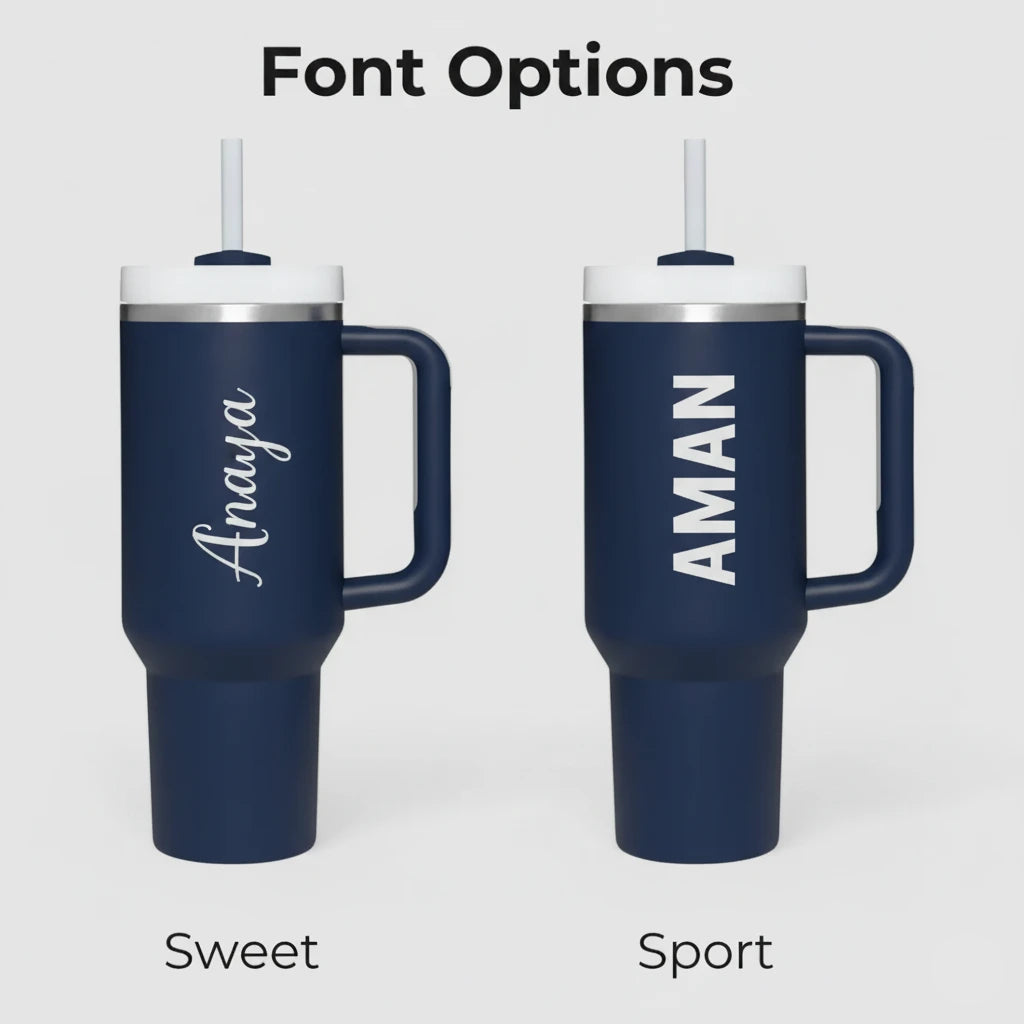 personalized tumbler font