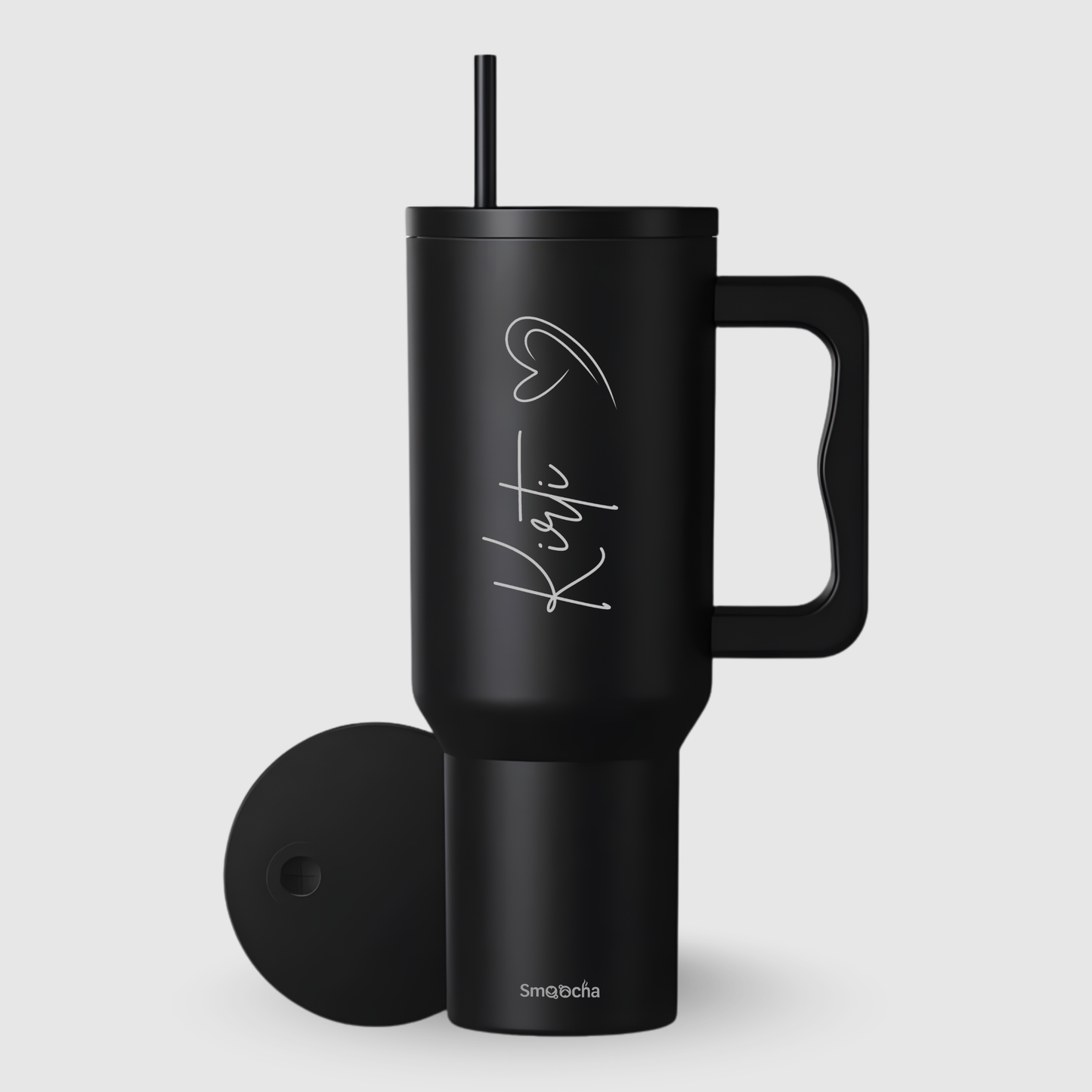 Personalized Cheer 1200ml Tumbler with Straw and Lid - Special Heart Edition