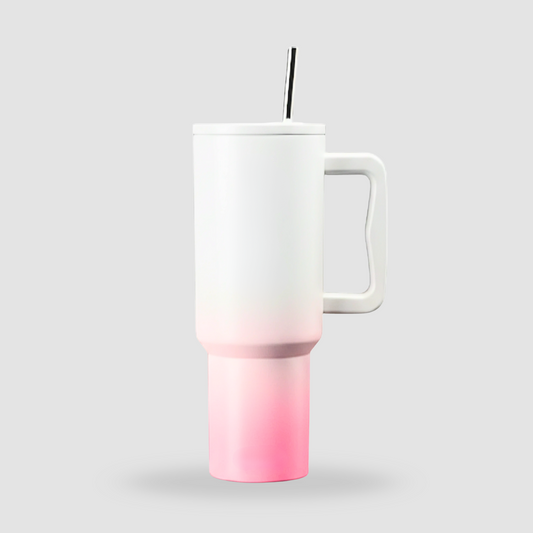 Multi Color Tumbler with Handle - Stainless Steel, Insulated - 1200ml
