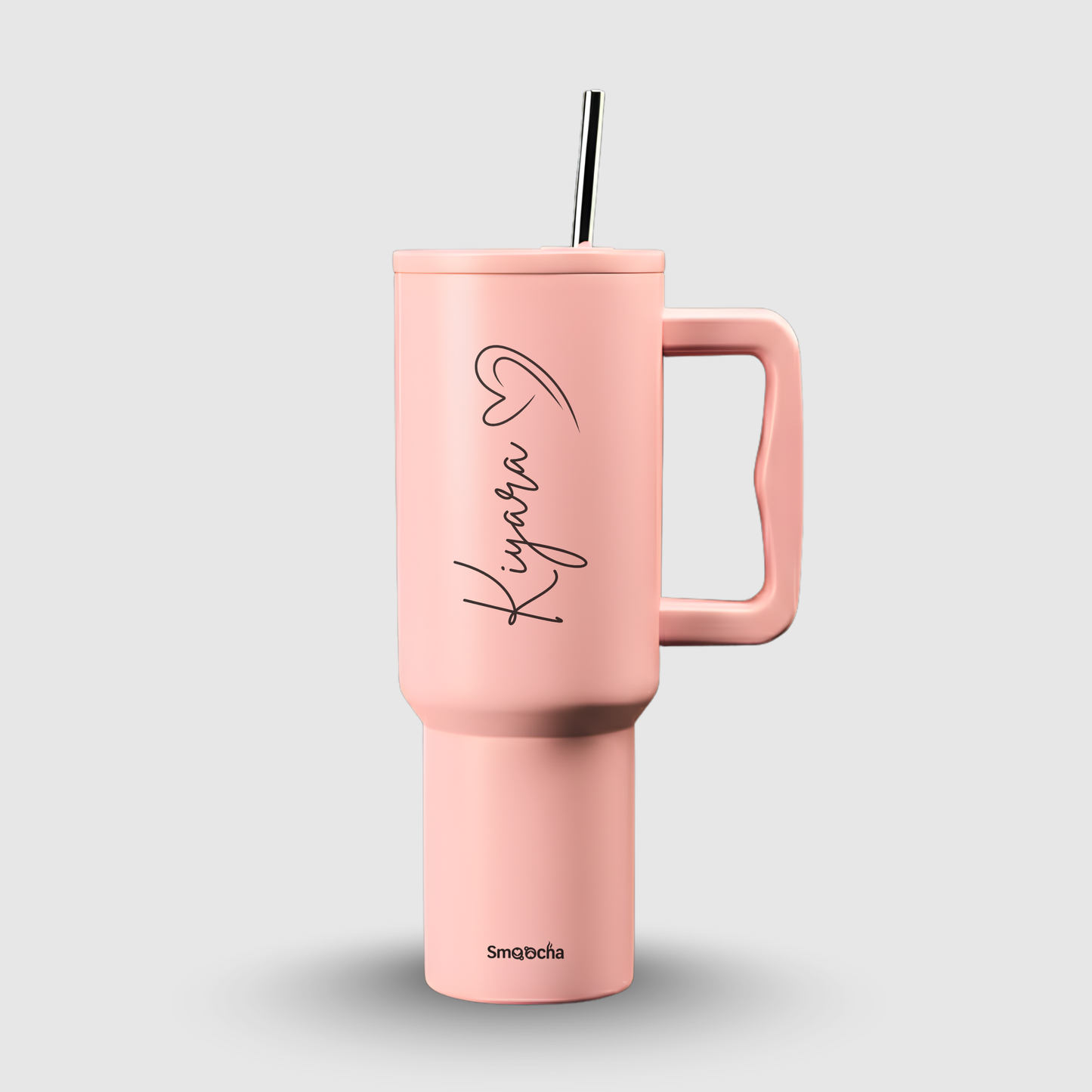 Personalized Cheer 1200ml Tumbler with Straw and Lid - Special Heart Edition