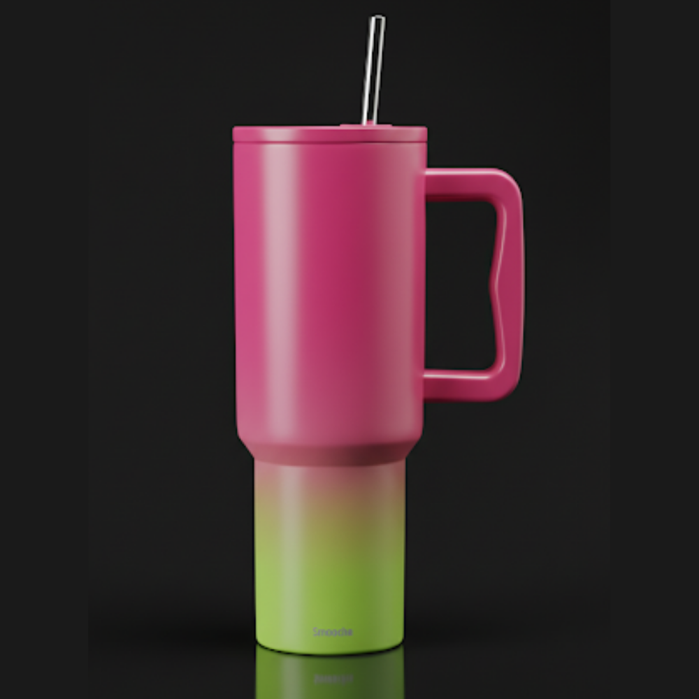 multi color tumbler with handle