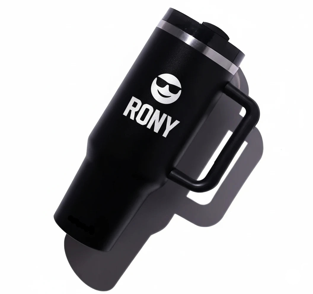 personalised black tumbler