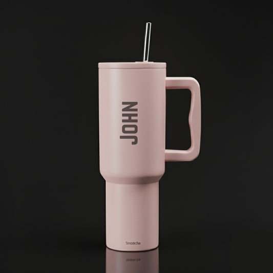 pink customize tumbler with name