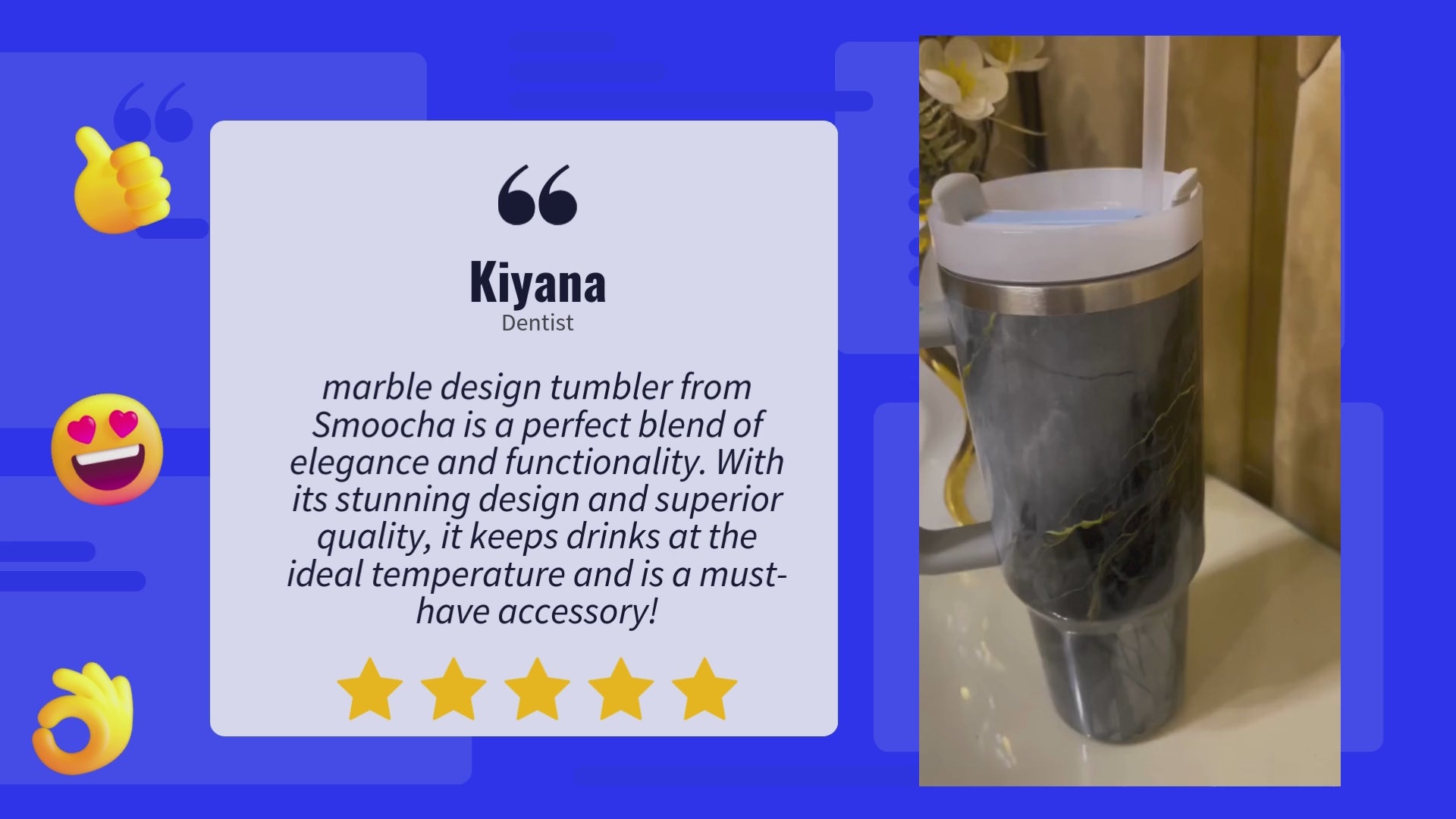 Load video: marble design tumblers