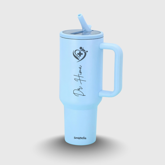 Personalized Gifts for Graduating Doctors  - Customized Sipper Tumbler with Straw for AdultsStainless Steel, Insulated - 1200ml