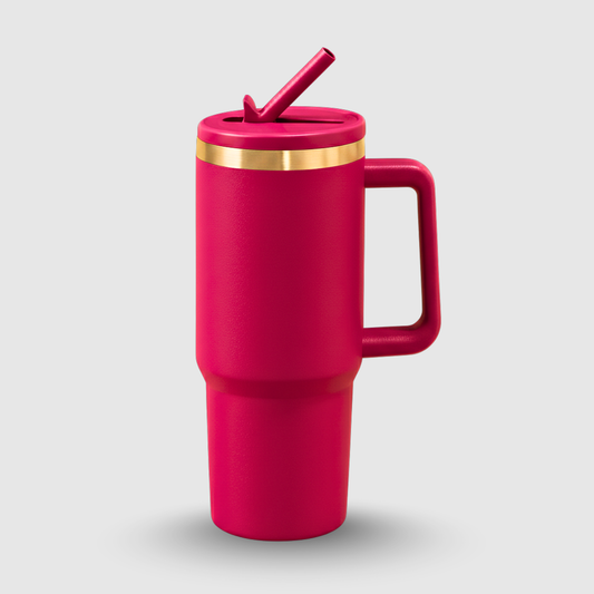 Sipper Tumbler with Straw for Adults  - Stainless Steel, Insulated - 1200ml